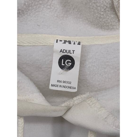 BAW Unisex Adult White Casual Classic-Fit Thermotek Pullover Hoodie SZ L - Picture 7 of 11